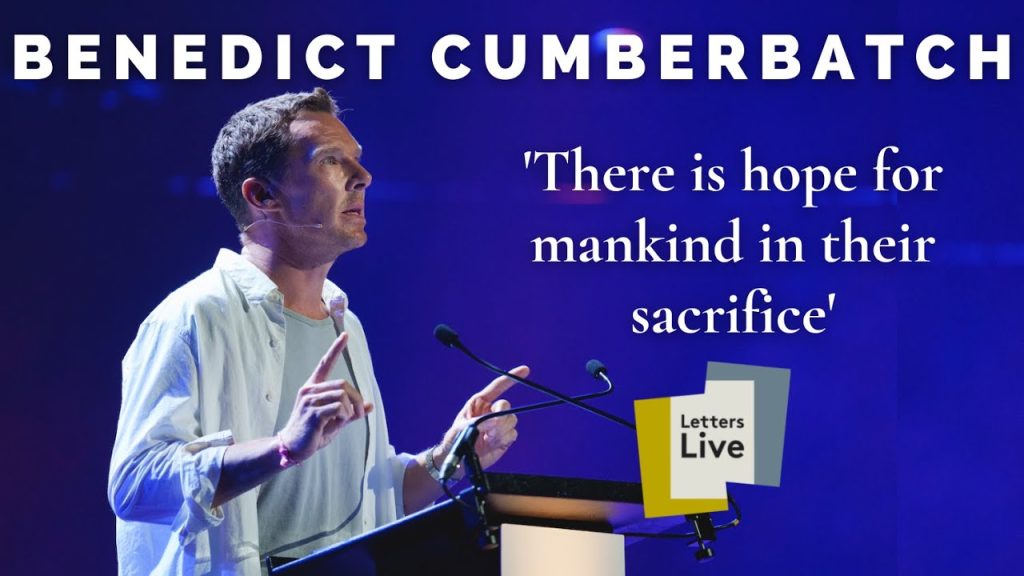 Performing with Benedict Cumberbatch at Letters Live