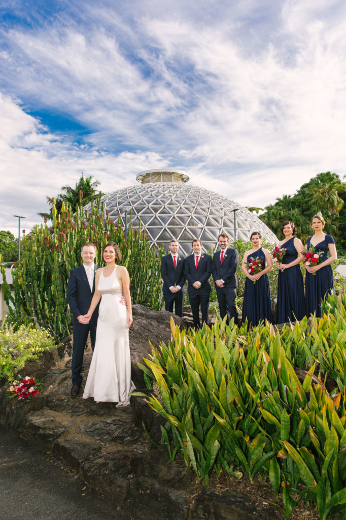 Pahia and Tom Mount Cootha Botanical Gardens Wedding Photography Anna Osetroff Brisbane Cactus Garden